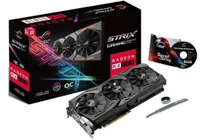 ASUS RX588 专业显卡 矿卡 华硕 ROG-STRIX-RX580-8G-GAMING挖矿