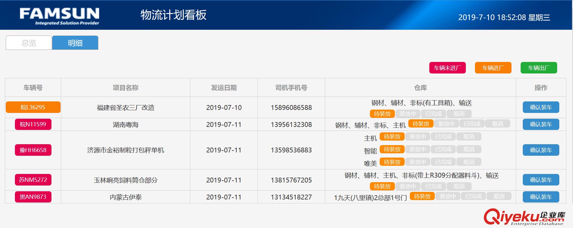 企业TMS物流供应链云平台