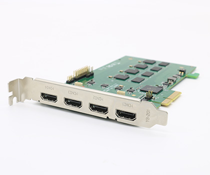 金微视JWS-X4-HDMI高速PCIE4路HDMI采集卡 1080P高清广播级视频采集卡