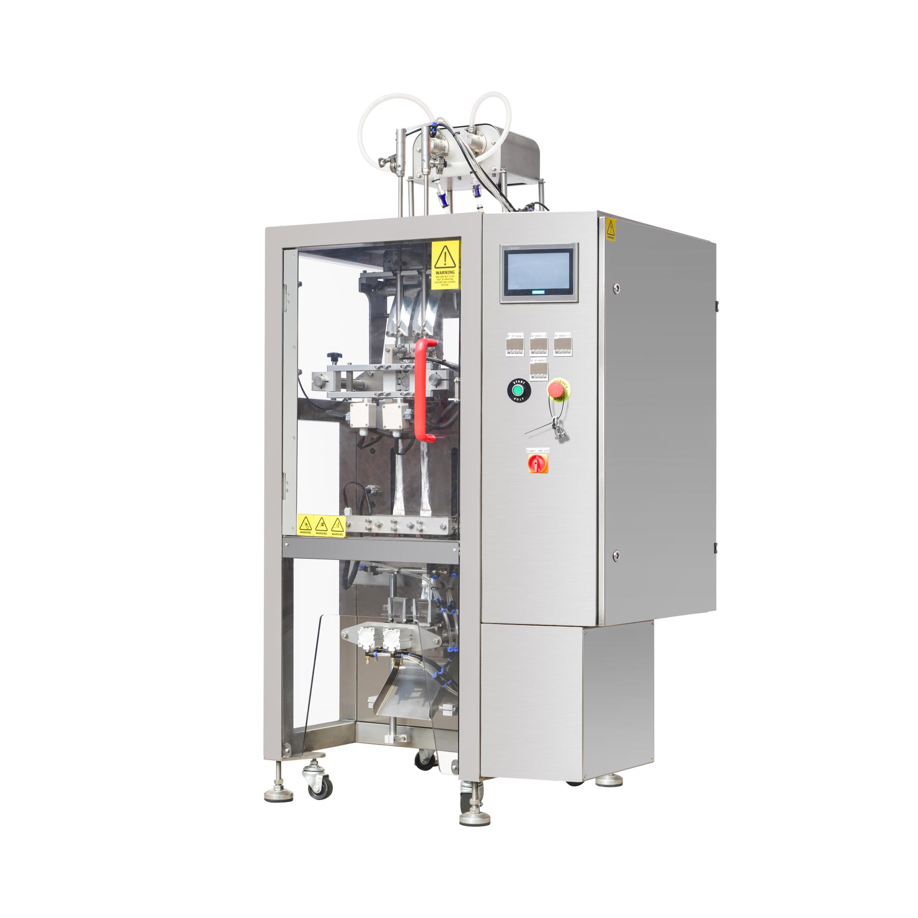 Liquid single row back sealing packaging machine