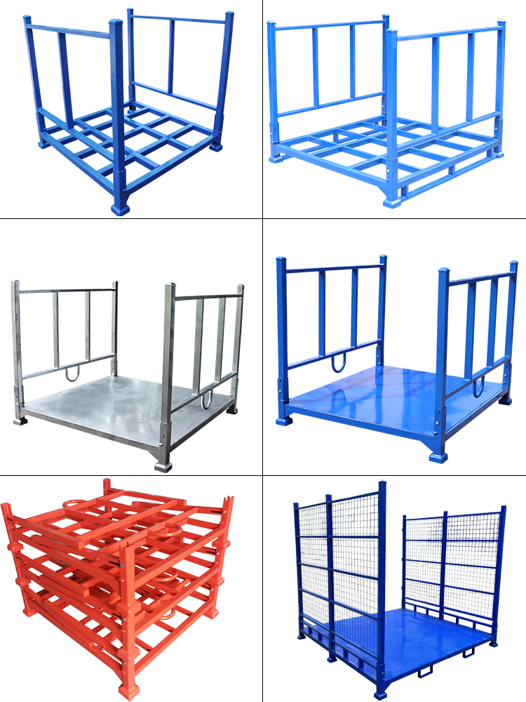 折叠布料堆垛架定制仓库库房重型钢制巧固架冷库堆高整理方管铁架 