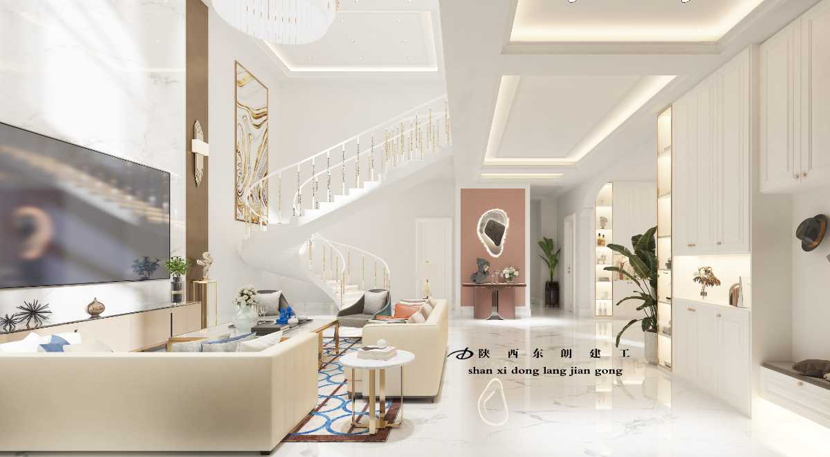 自建别墅室内设计，乡村庭院别墅设计，乡村别墅建造 
