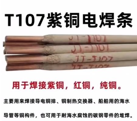 T107紫铜焊条 Cu107纯铜电焊条 T107铜焊条生产厂家